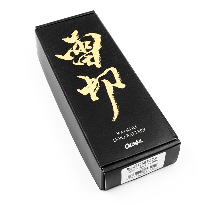 Raikiri Lipo 4300mAh Round Pack 7.4v 80c T Plug
