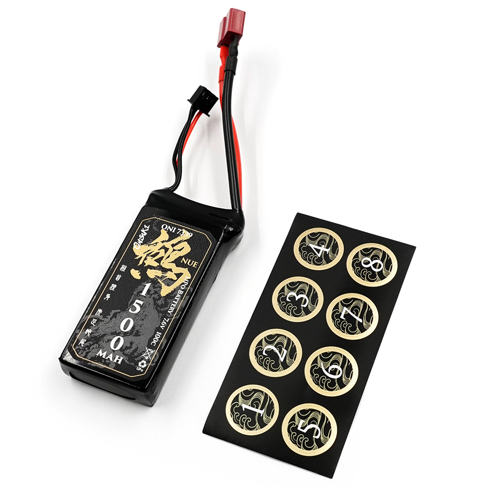 NUE 1500mAh 2S 7.6V 100C HV T Plug Lipo Battery