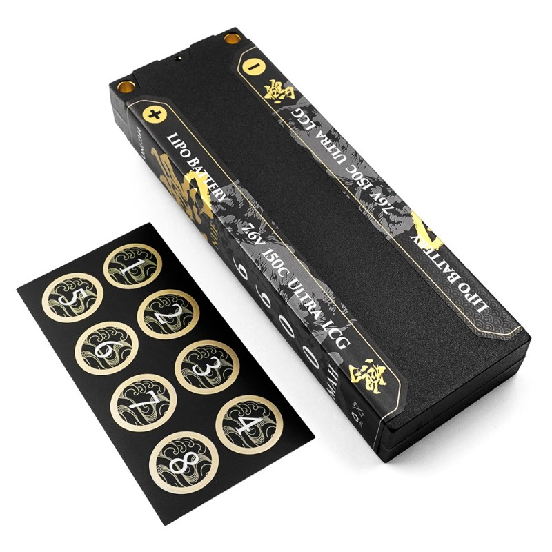 NUE 6600mAh 2S 7.6V 150C HV 5mm Ultra LCG Lipo Battery