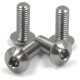 TC4 Titanium M3x8mm High Precision UFO Head Socket Screw 4 pcs